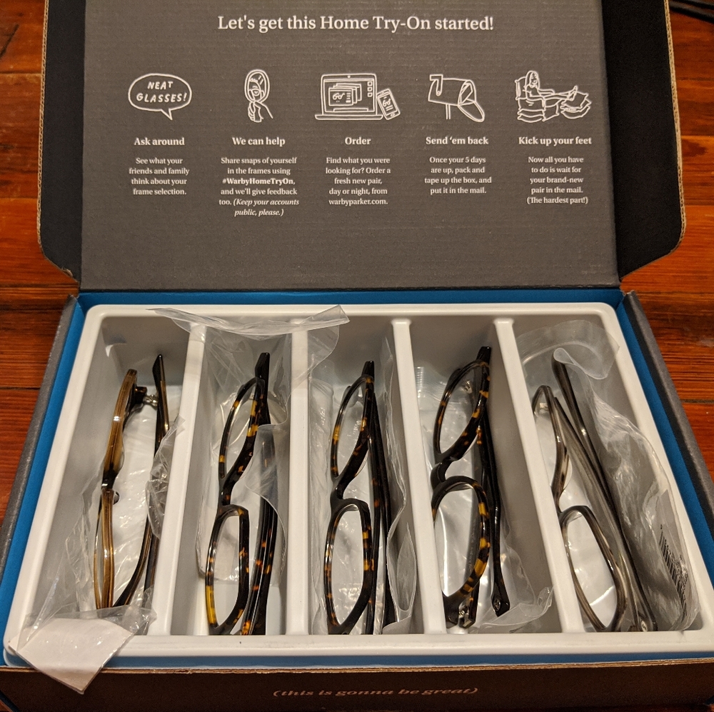 Pack of 5 Non-prescription Glasses